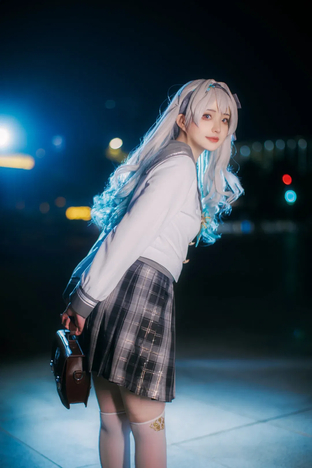 【流萤cos】星穹铁道漫展D1场照，流萤JK制服返图 - 第 6 张