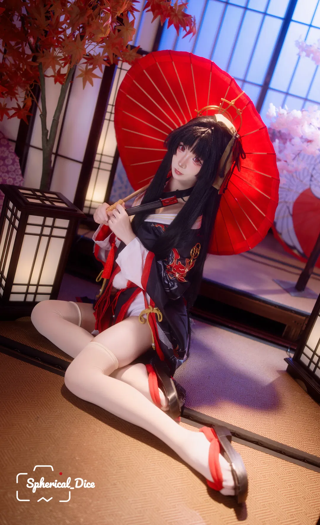 【潯cos】異環老闆娘的紅傘摺扇，定格時光 - 第 1 張