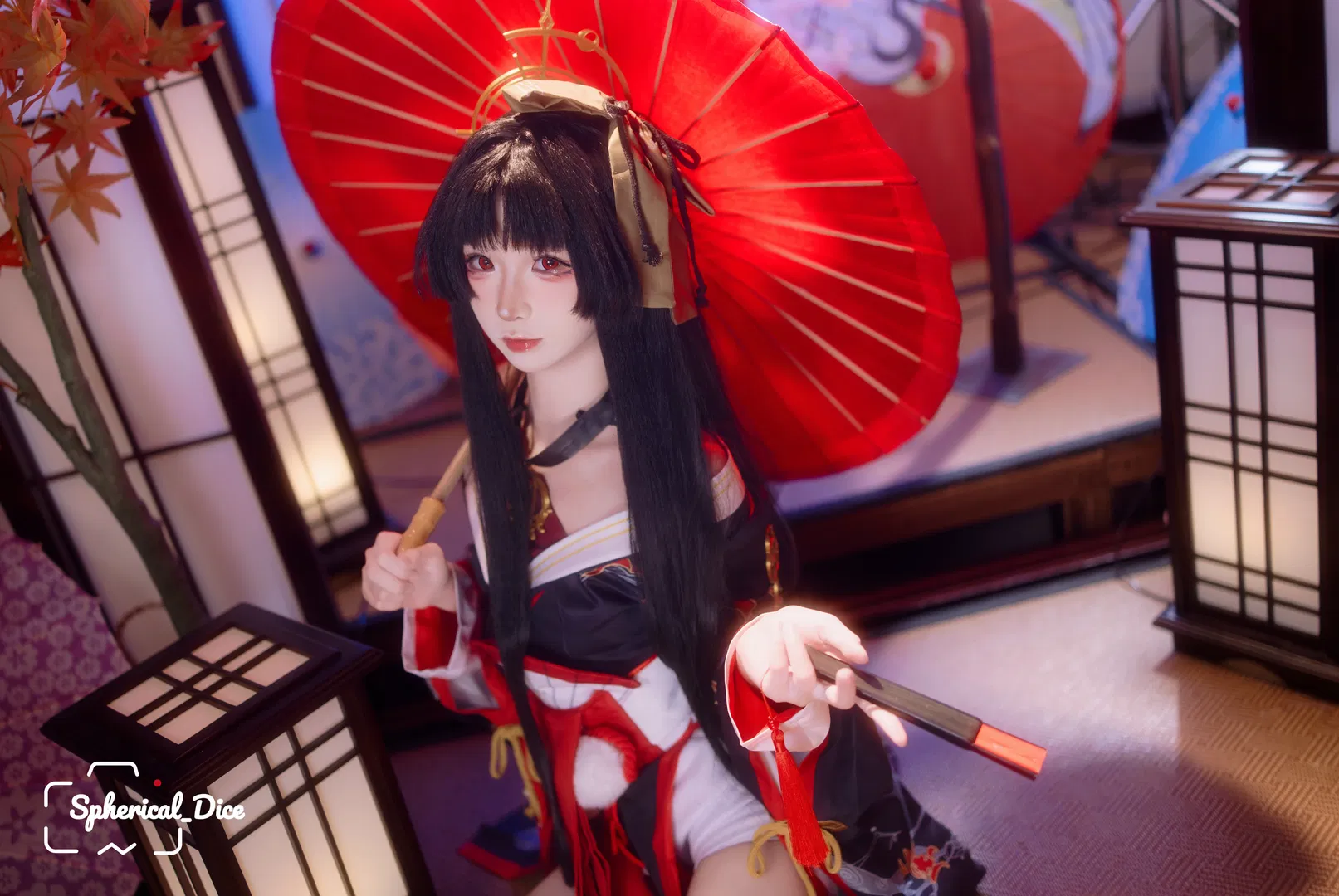 【潯cos】異環老闆娘的紅傘摺扇，定格時光 - 第 4 張