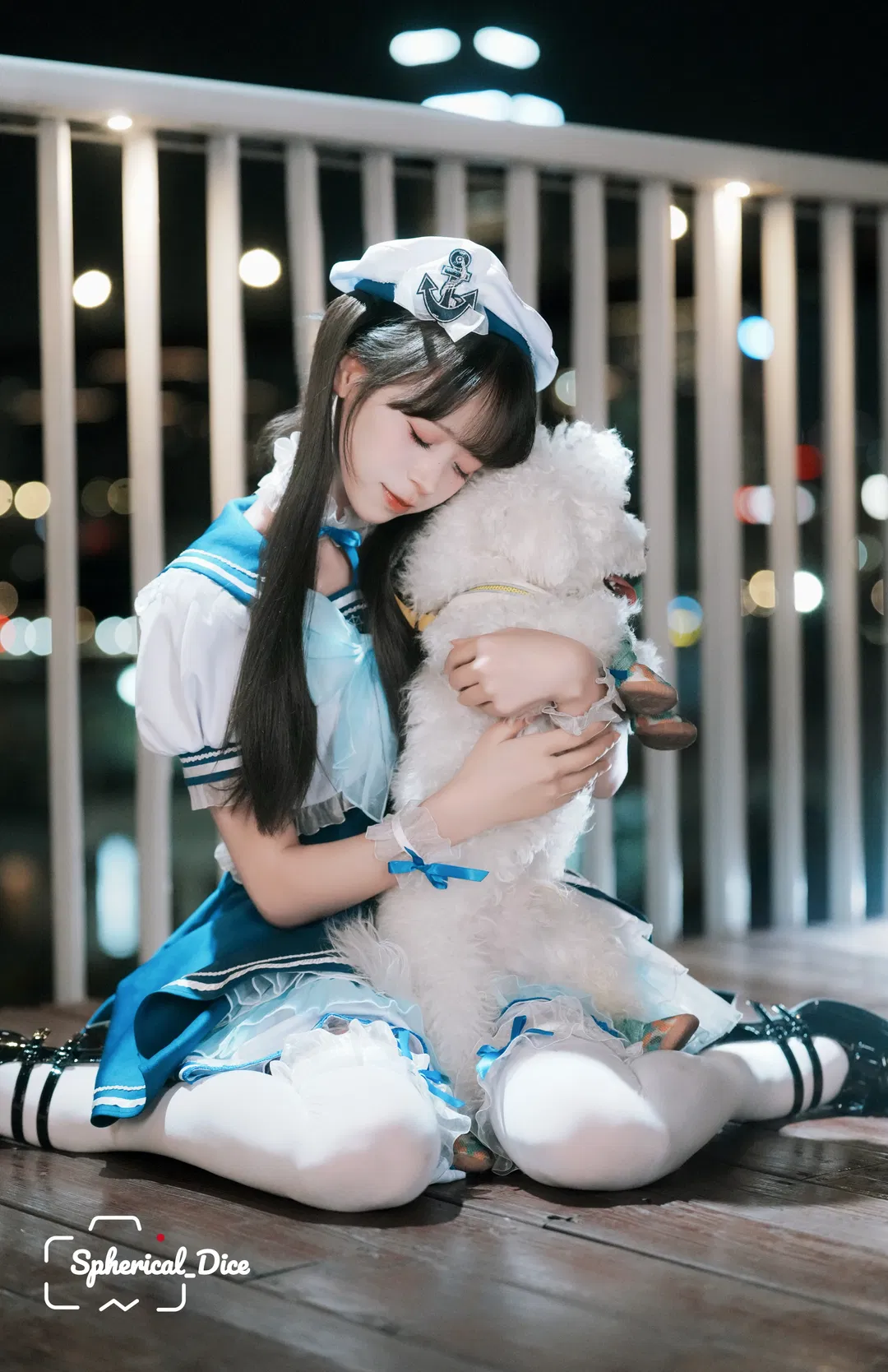 夏夜海风中的水手服少女，温柔藏在城市的晚风里 - 第 6 张