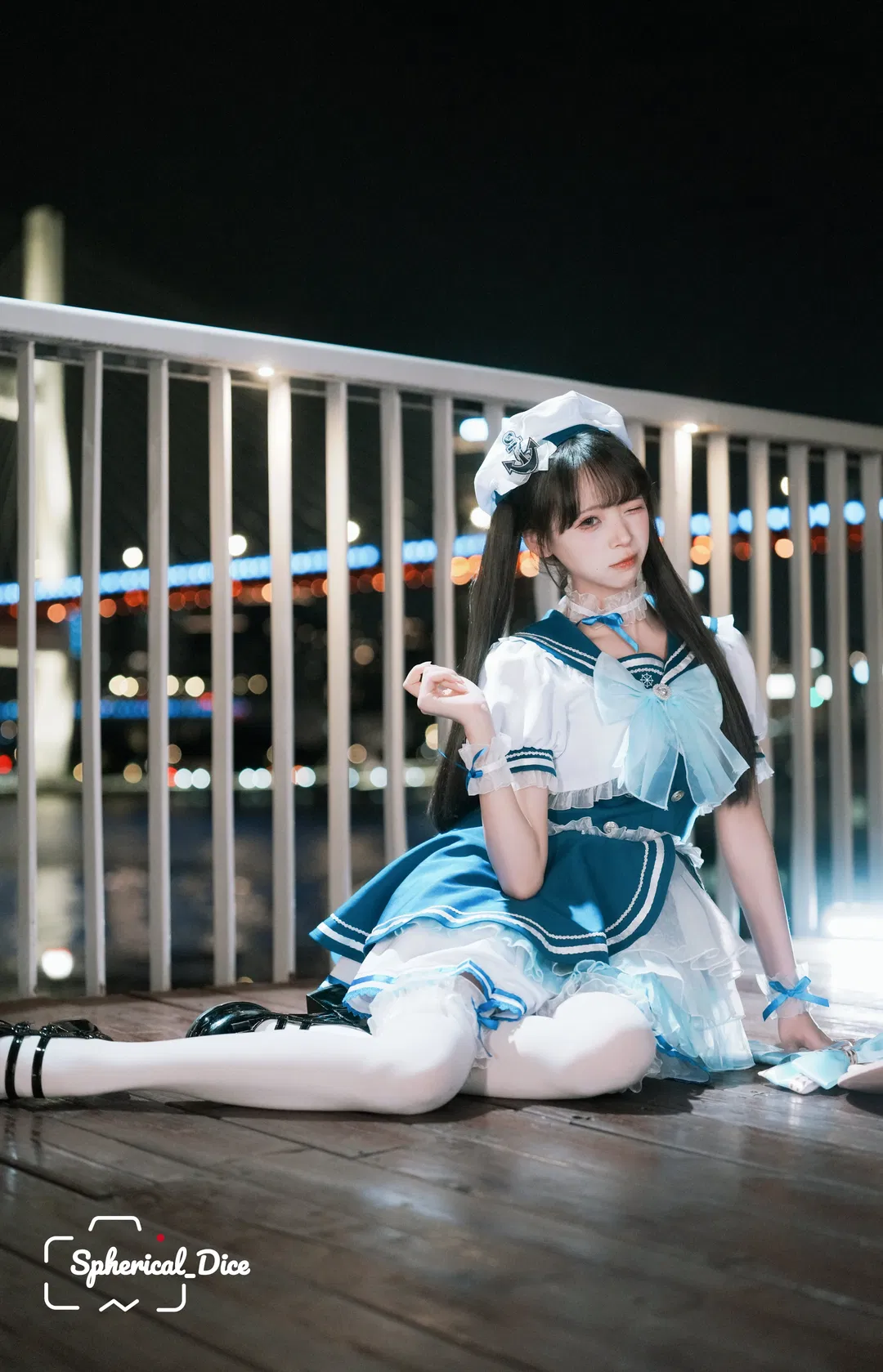 夏夜海风中的水手服少女，温柔藏在城市的晚风里 - 第 7 张