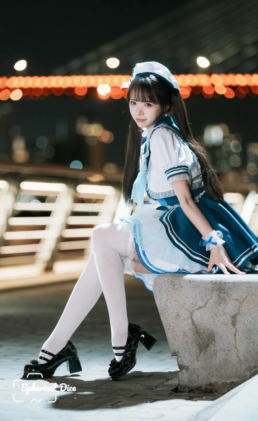 夏夜海风中的水手服少女，温柔藏在城市的晚风里 - 第 9 张