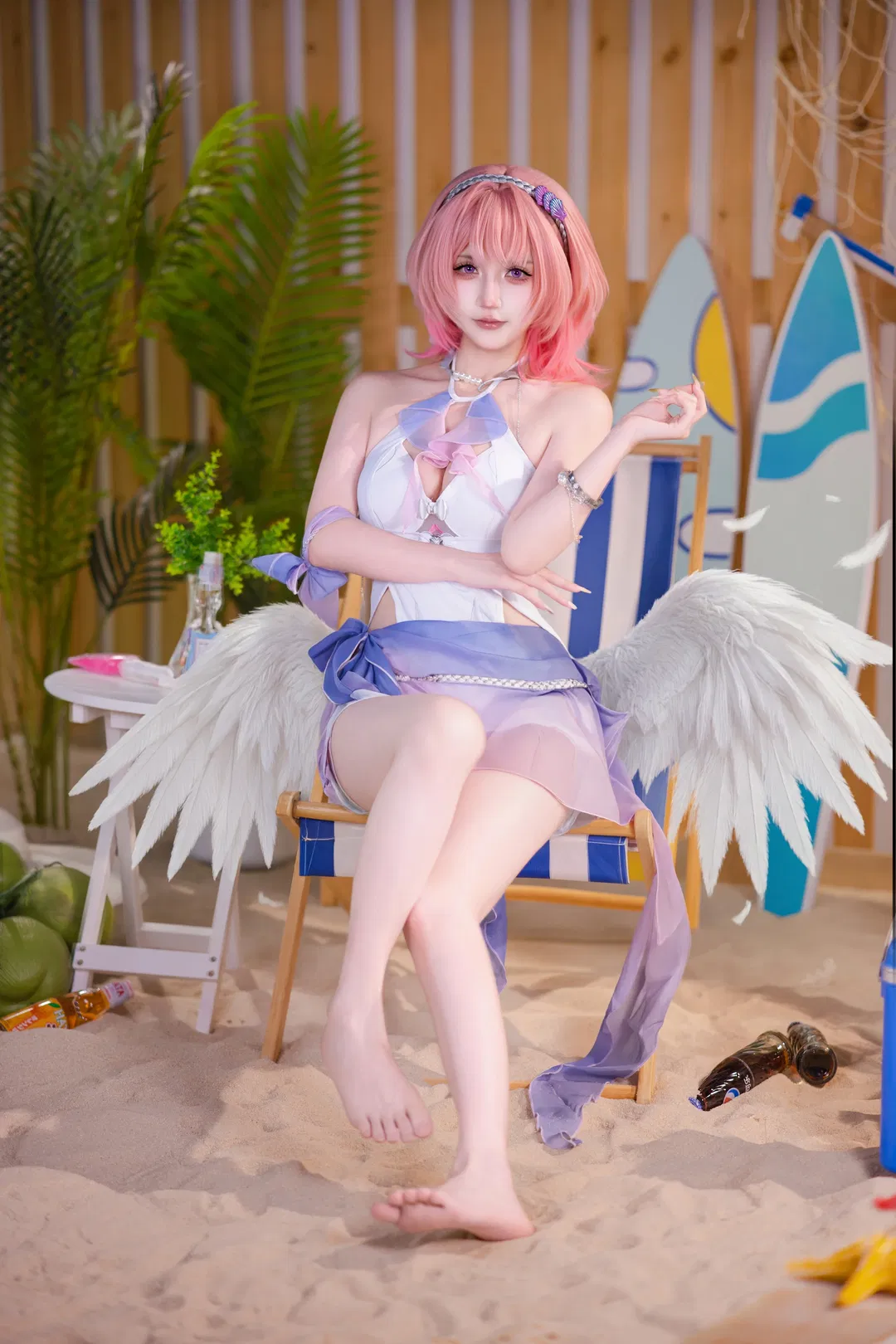 【蕾米埃尔cos】绝区零夏日海滩写真 - 第 2 张