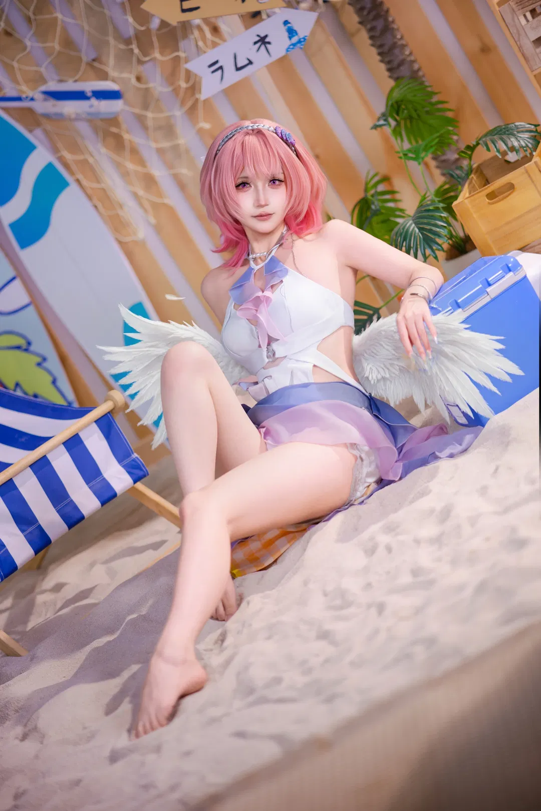 【蕾米埃尔cos】绝区零夏日海滩写真 - 第 4 张