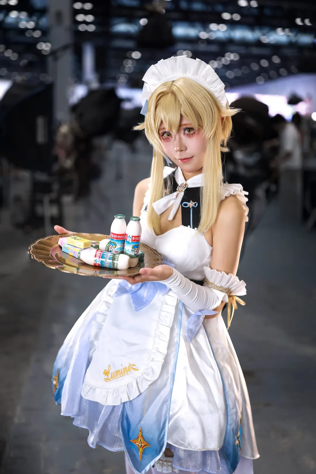 【荧cos】原神旅行者的女仆装漫展场照 - 第 2 张