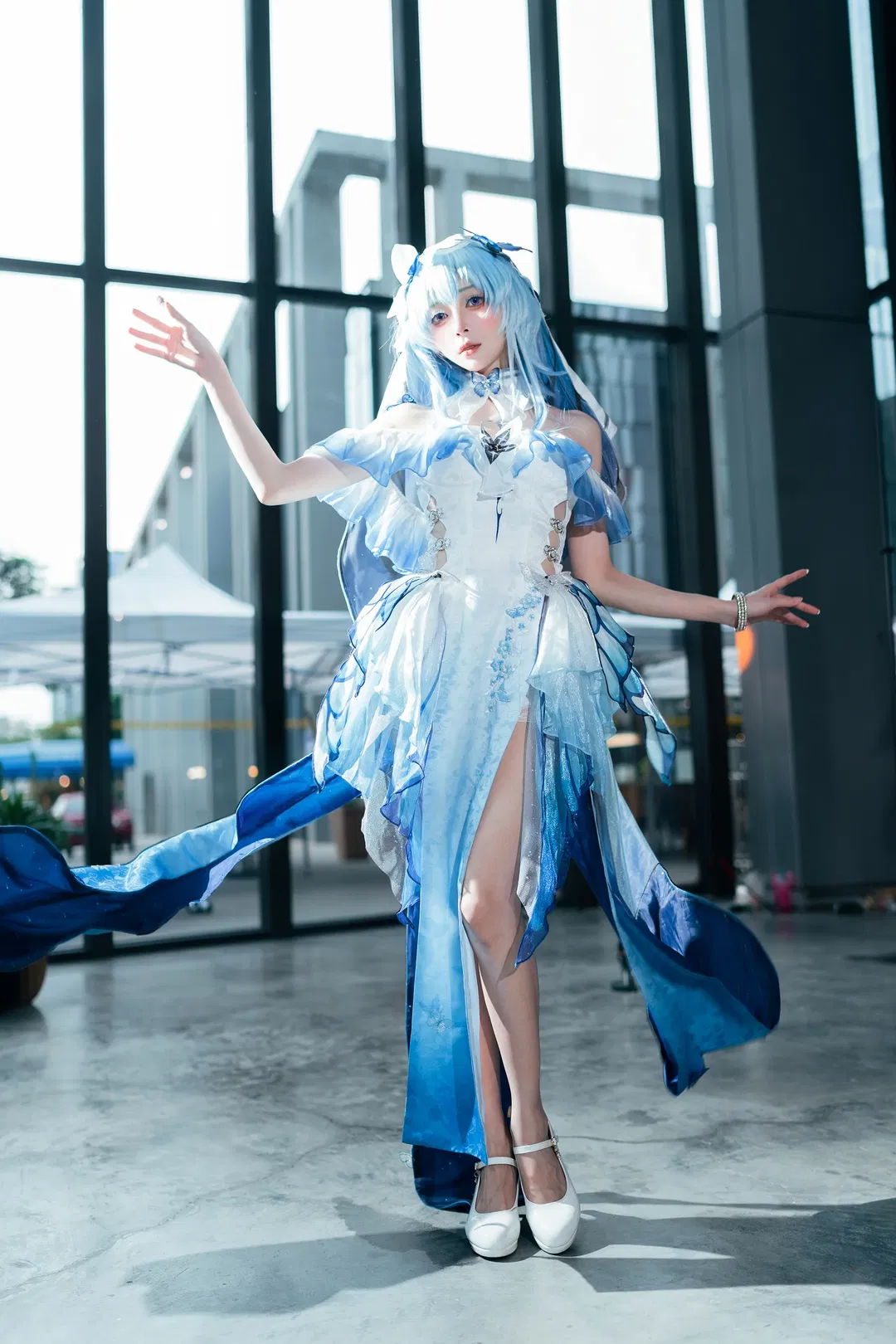 【守岸人cos】鸣潮守岸人，CICF漫展的蓝色蝴蝶梦境 - 第 10 张