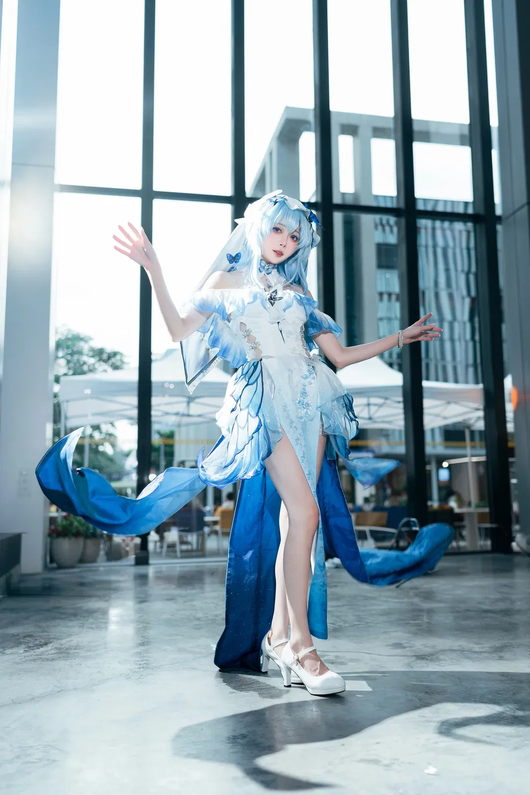 【守岸人cos】鸣潮守岸人，CICF漫展的蓝色蝴蝶梦境 - 第 11 张