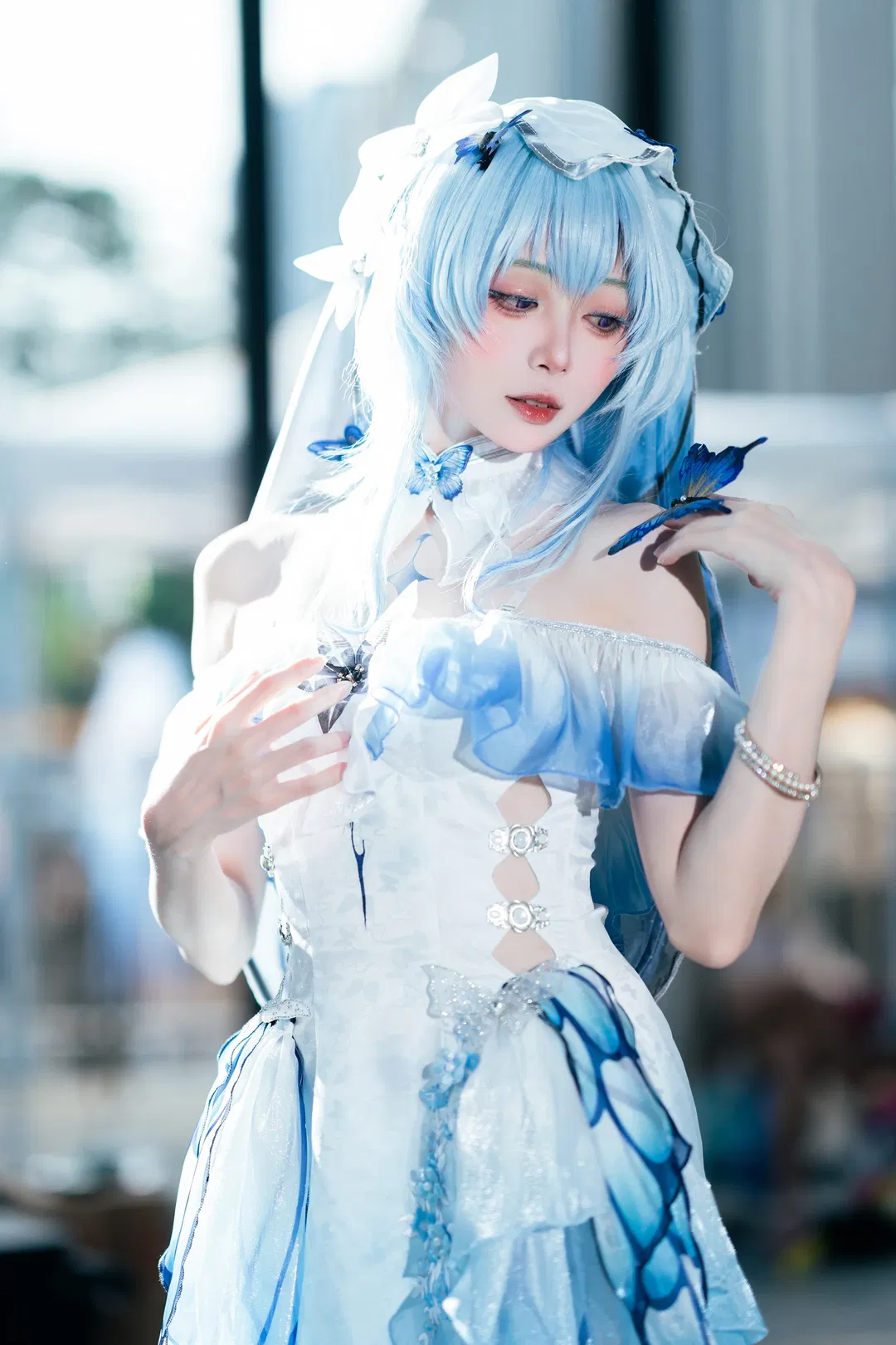 【守岸人cos】鸣潮守岸人，CICF漫展的蓝色蝴蝶梦境 - 第 13 张