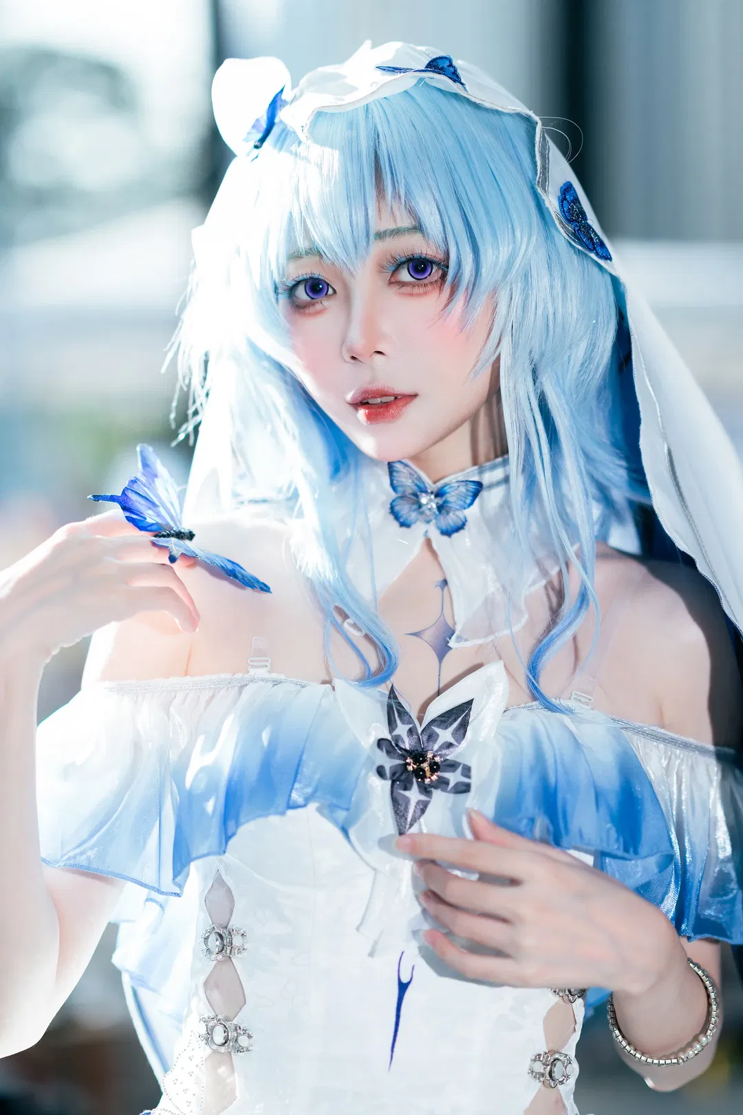 【守岸人cos】鸣潮守岸人，CICF漫展的蓝色蝴蝶梦境 - 第 2 张