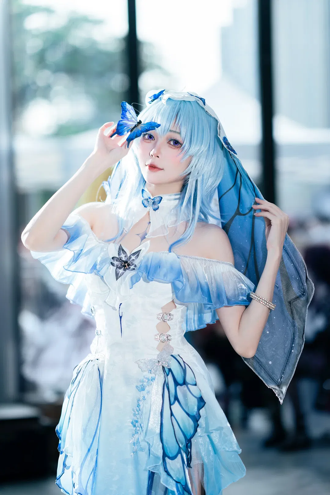 【守岸人cos】鸣潮守岸人，CICF漫展的蓝色蝴蝶梦境 - 第 6 张