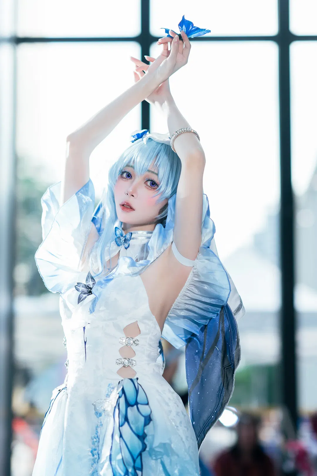 【守岸人cos】鸣潮守岸人，CICF漫展的蓝色蝴蝶梦境 - 第 8 张