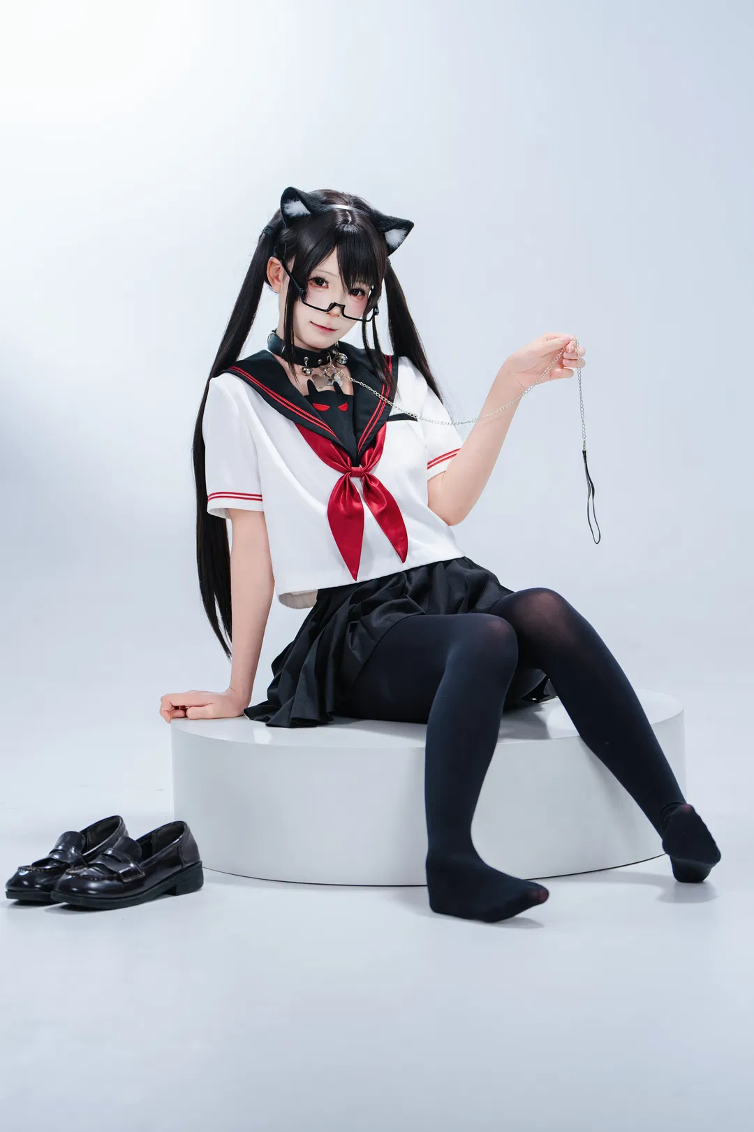 貓耳水手服JK制服棚拍記錄 - 第 1 張