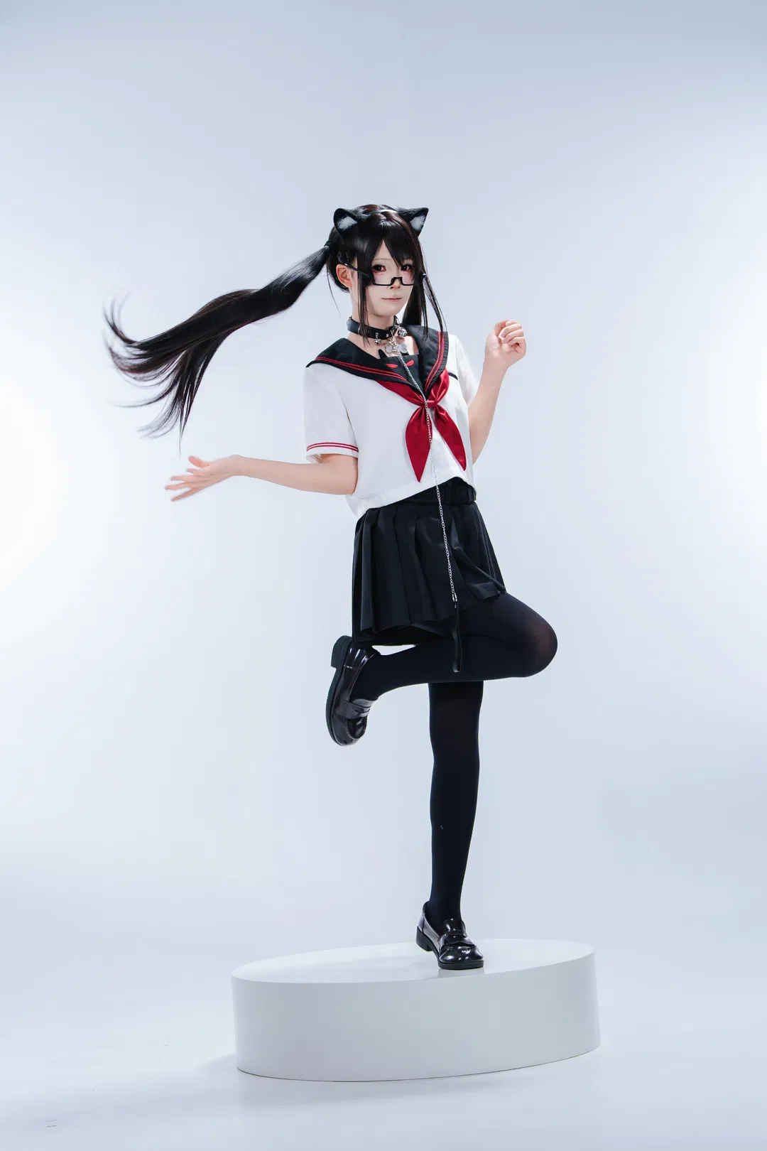 貓耳水手服JK制服棚拍記錄 - 第 2 張