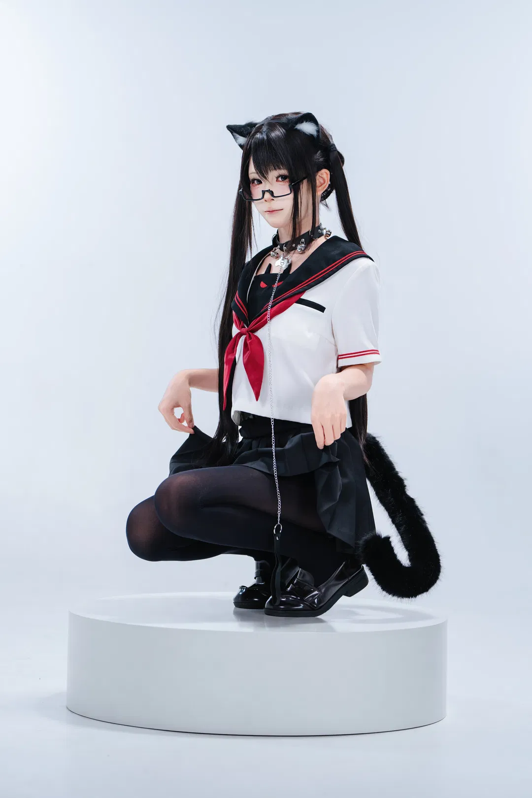 貓耳水手服JK制服棚拍記錄 - 第 3 張