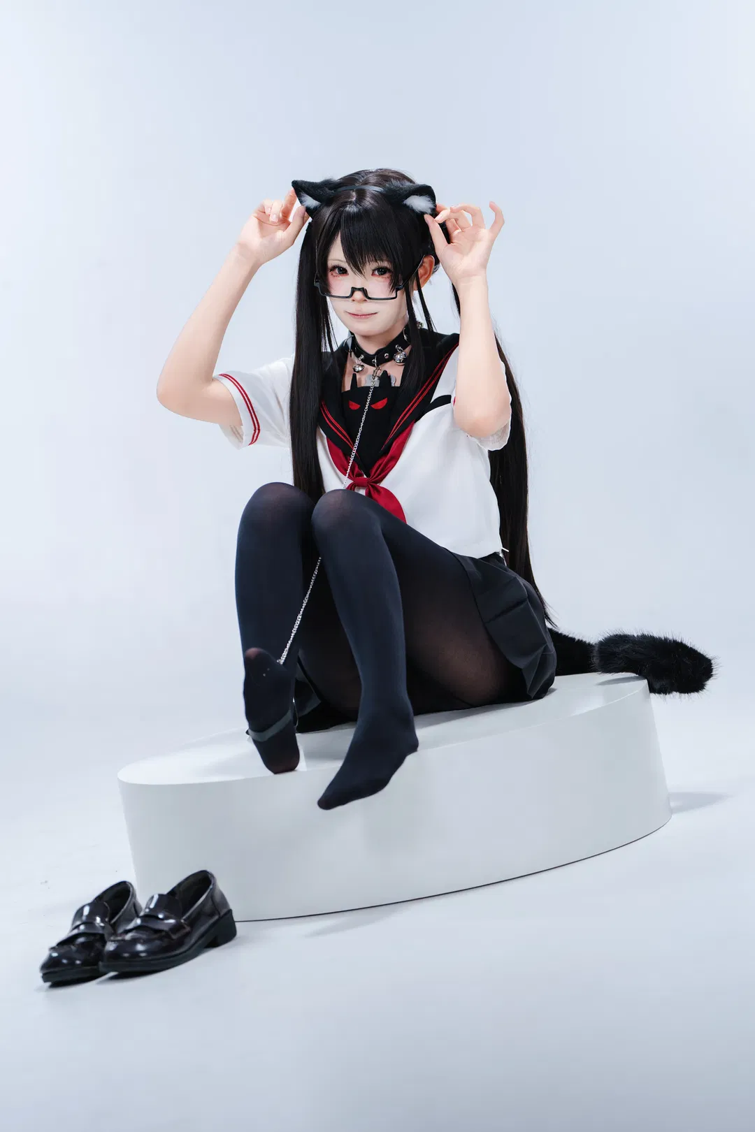 貓耳水手服JK制服棚拍記錄 - 第 4 張