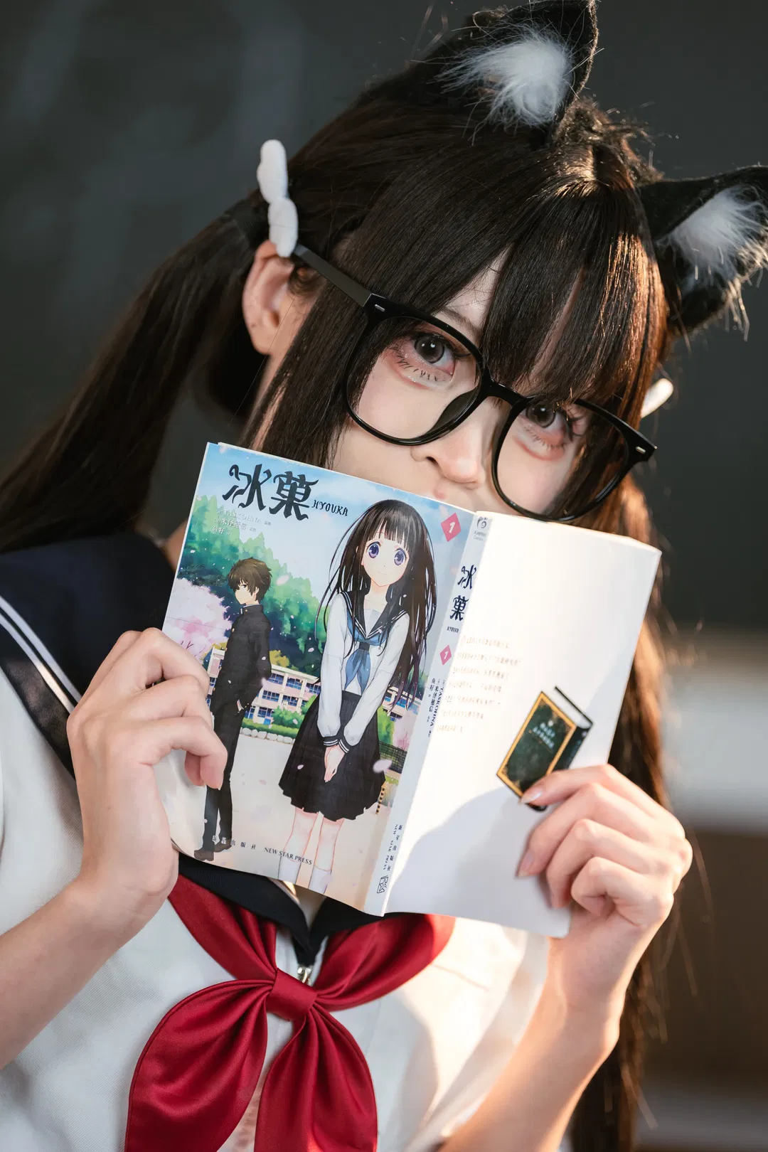 校园风JK制服写真，教室里的元气日常 - 第 6 张