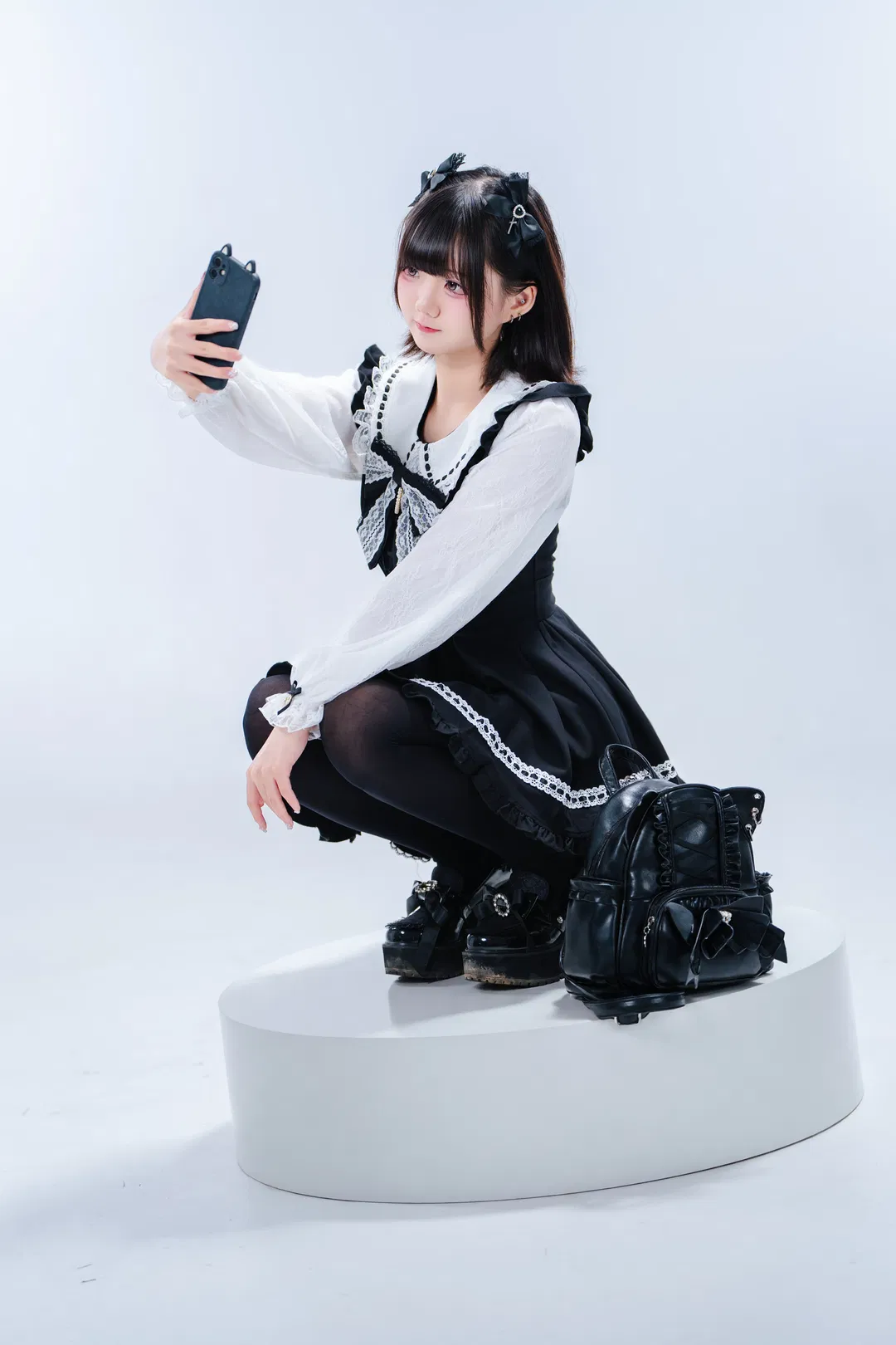 量產型蕾服穿搭白棚氛圍感記錄 - 第 3 張