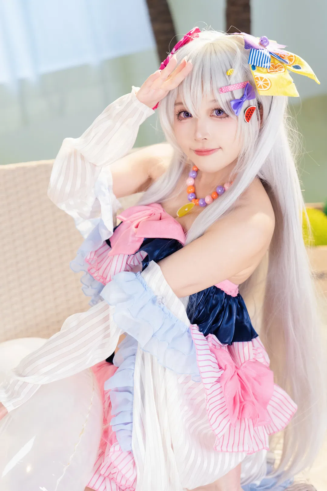 【白洲梓cos】碧蓝档案水梓的夏日泳池正片 - 第 1 张