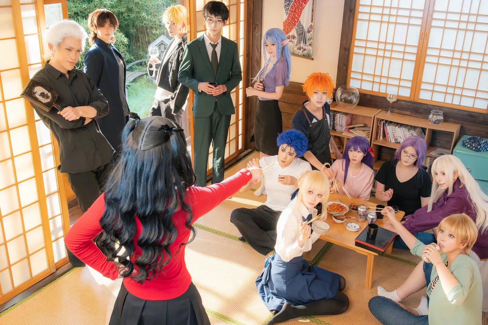 【远坂凛cos】卫宫家今天的饭，和室里的温馨聚餐日常 - 第 2 张