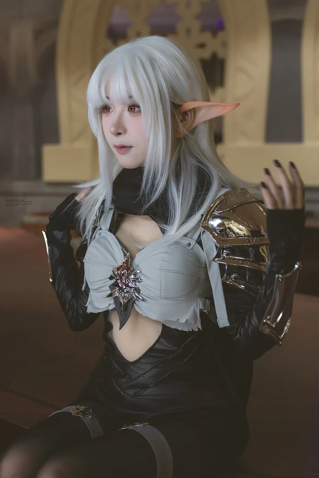 【兔娘cos】魔兽世界精灵战士的硬核穿搭细节 - 第 4 张