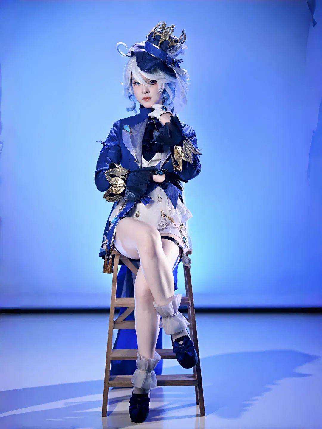 【芙宁娜cos】原神 耗时一周亲手制作的假发首秀 - 第 4 张