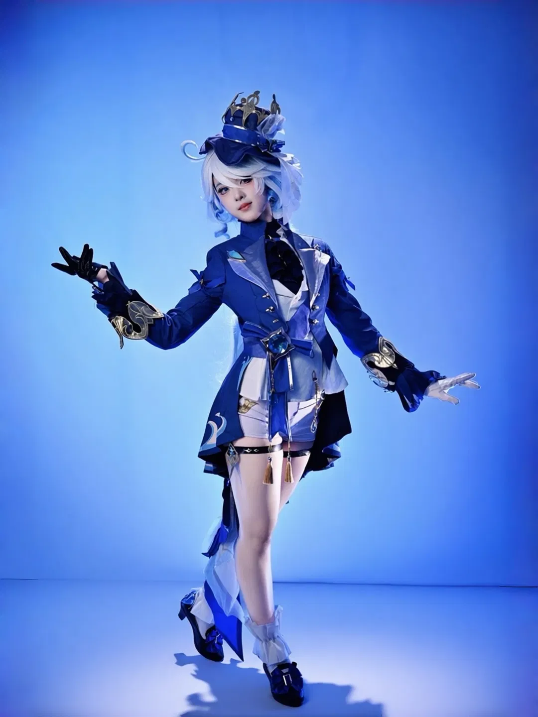 【芙宁娜cos】原神 耗时一周亲手制作的假发首秀 - 第 6 张