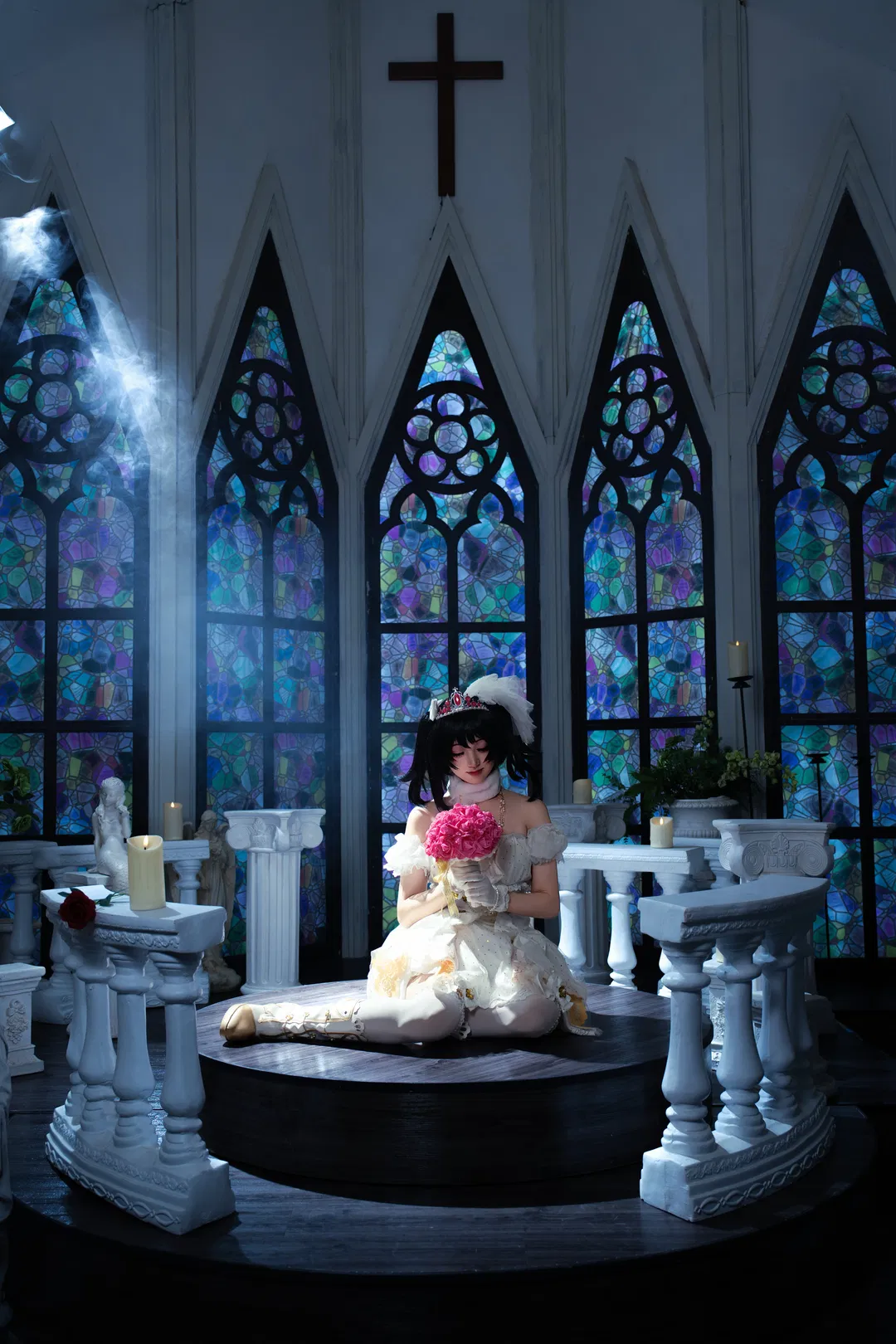 [Yazawa Nico cosplay] Love Live! Bridal Awakening: A cathedral rendezvous - Image 1