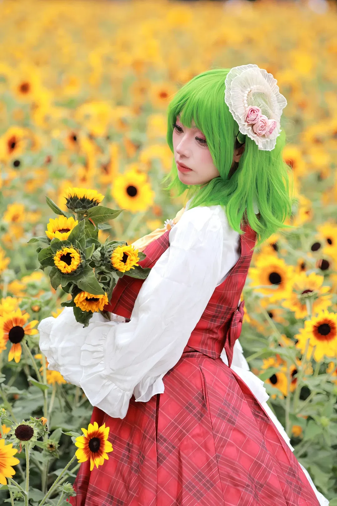 【風見幽香cos】東方Project 四季鮮花之主的向日葵花海正片 - 第 7 張