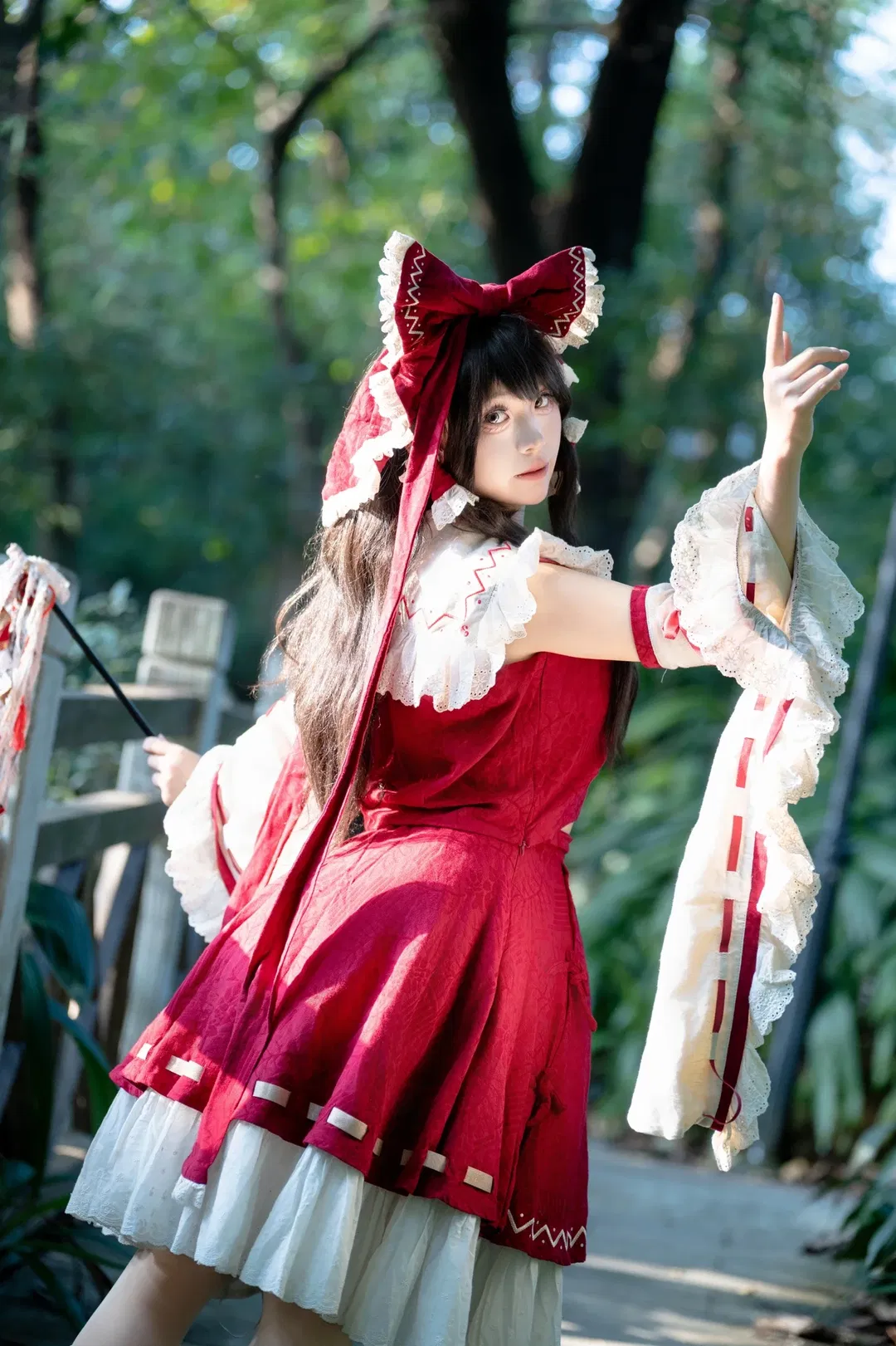【博丽灵梦cos】东方Project乐园巫女的红白经典正片 - 第 1 张