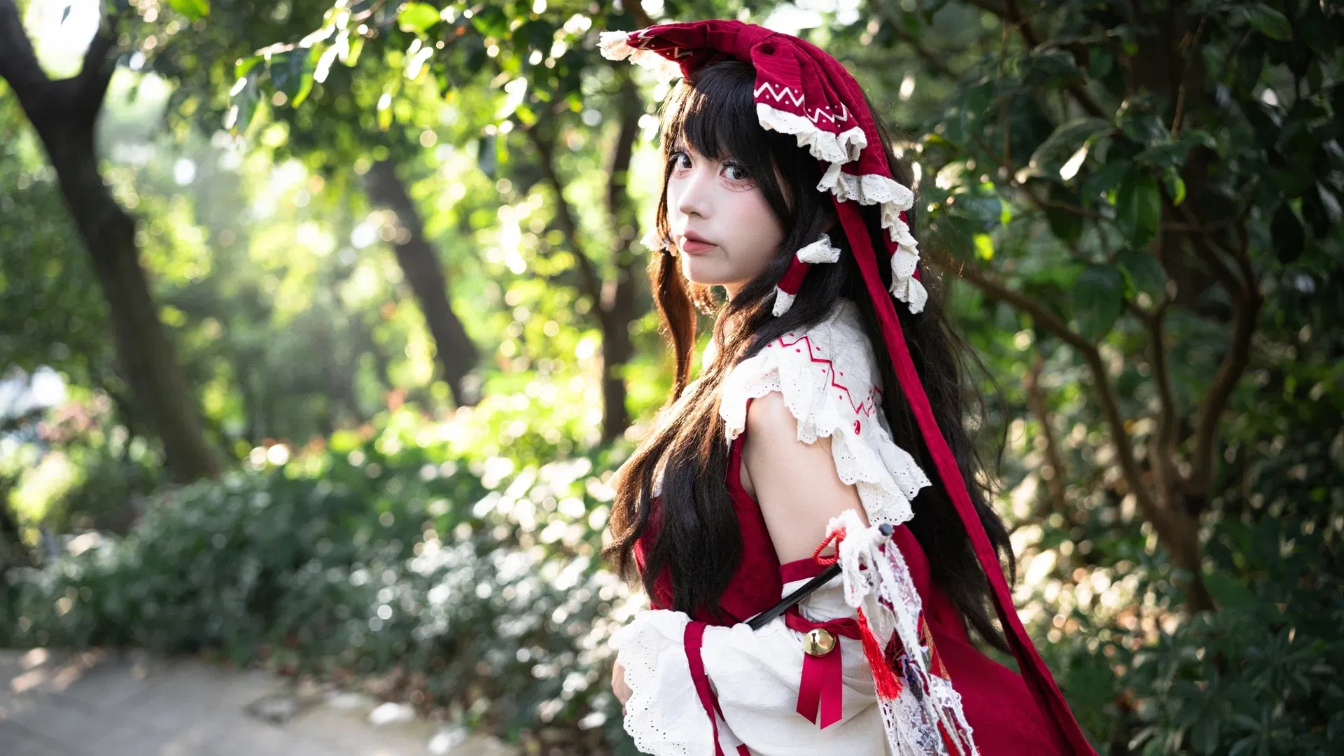 【博丽灵梦cos】东方Project乐园巫女的红白经典正片 - 第 2 张