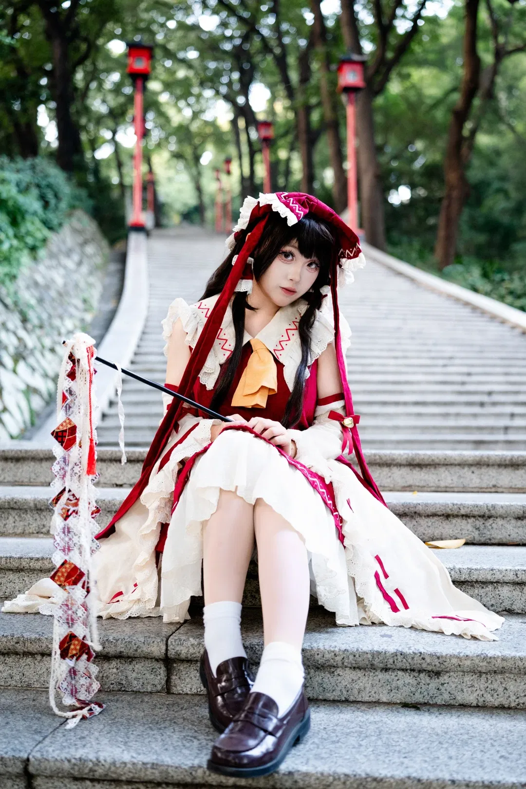 【博丽灵梦cos】东方Project乐园巫女的红白经典正片 - 第 5 张