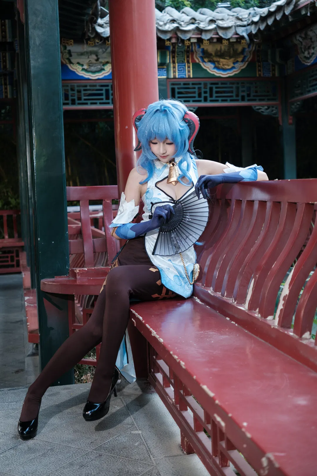 【甘雨cos】原神逐月節，璃月園林裡的中式隨拍 - 第 10 張