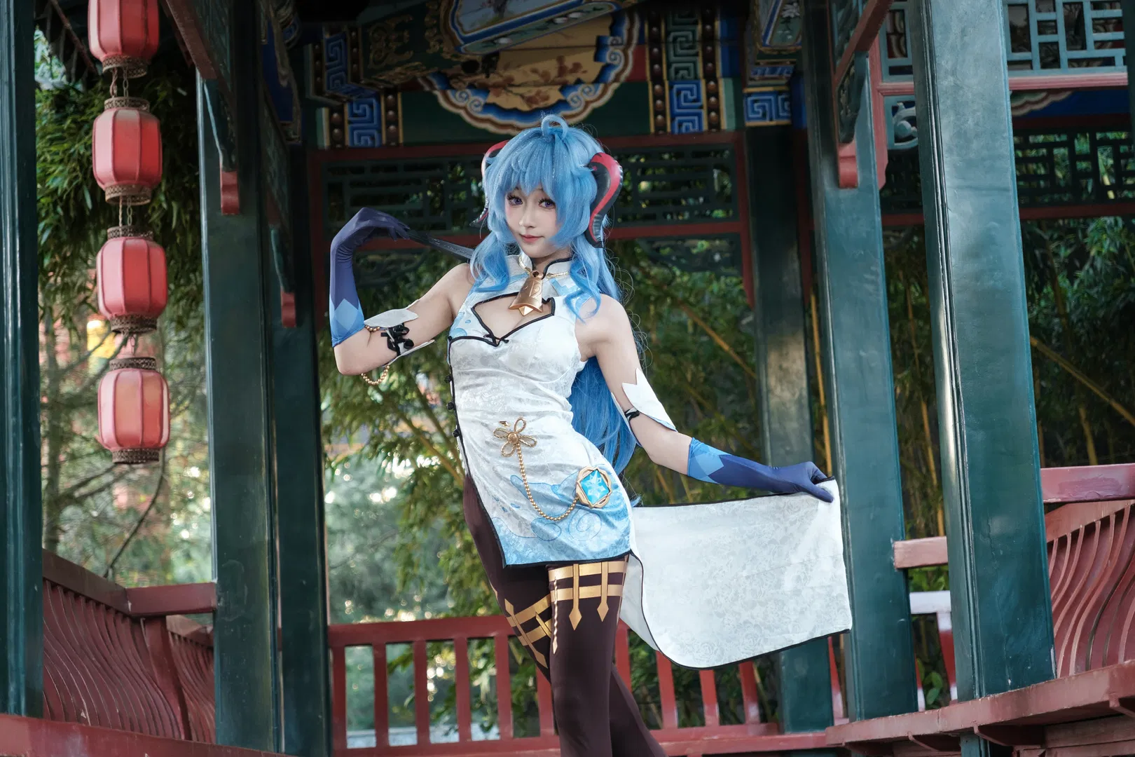 【甘雨cos】原神逐月節，璃月園林裡的中式隨拍 - 第 12 張