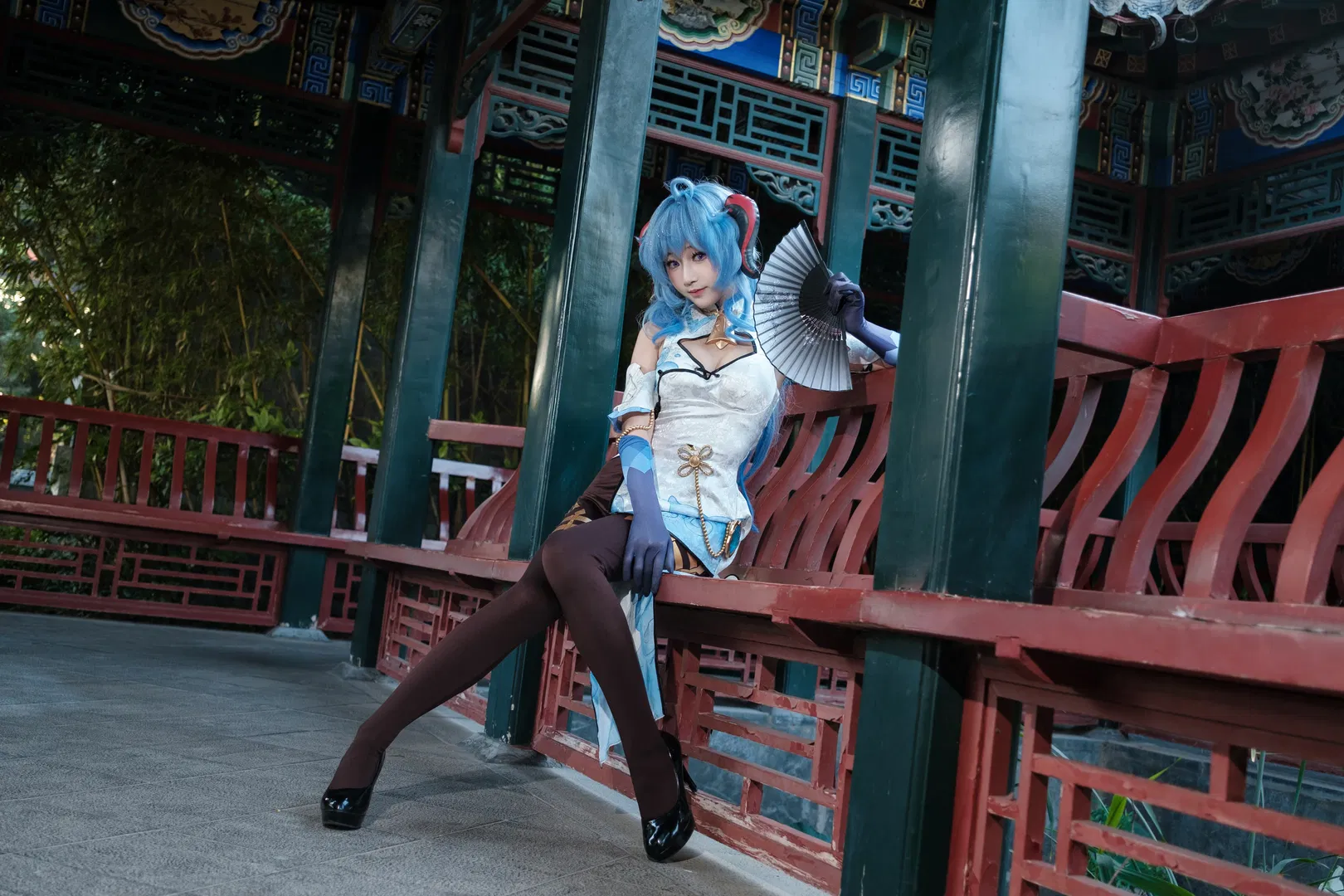 【甘雨cos】原神逐月節，璃月園林裡的中式隨拍 - 第 13 張