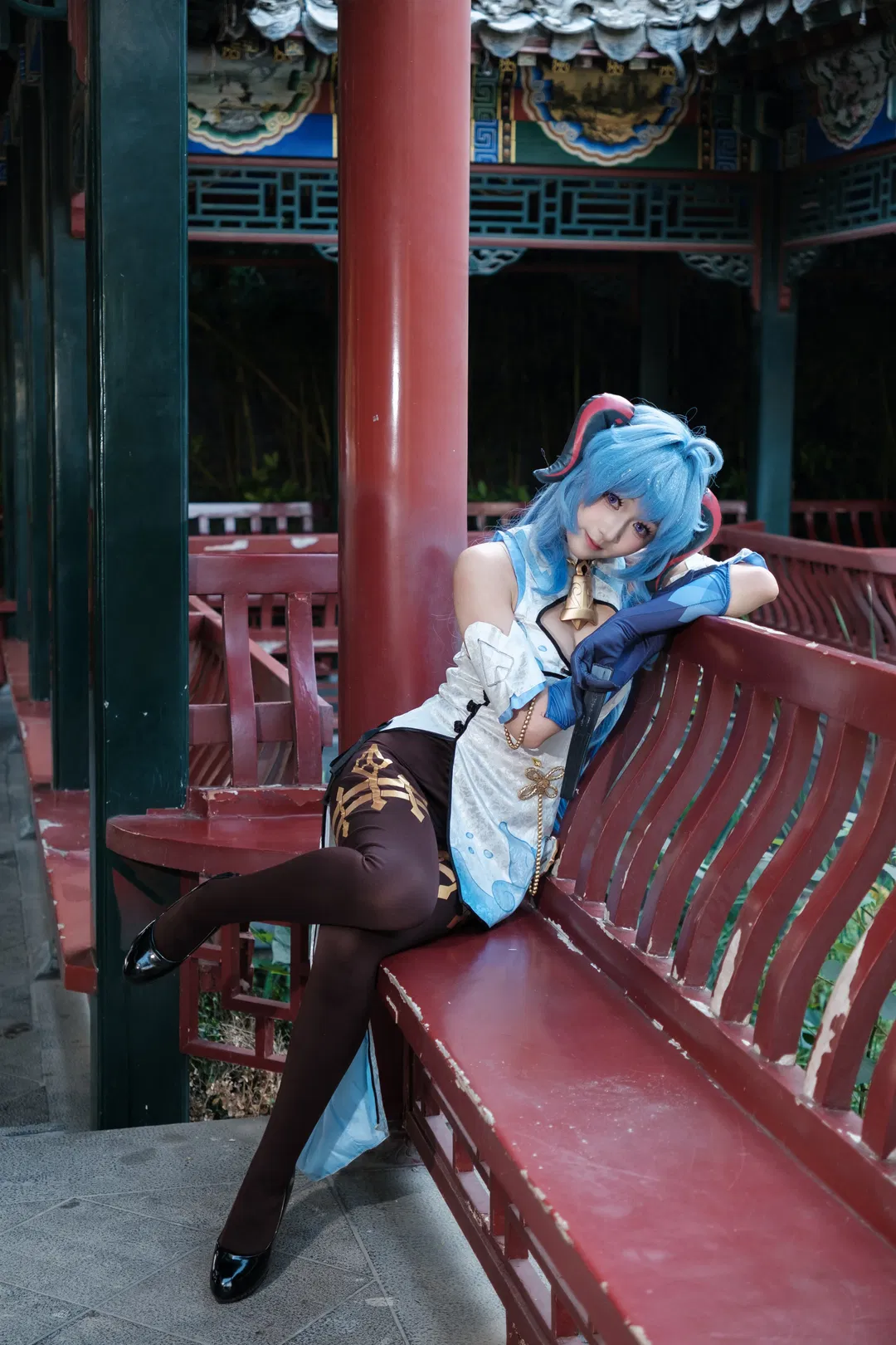 【甘雨cos】原神逐月節，璃月園林裡的中式隨拍 - 第 9 張