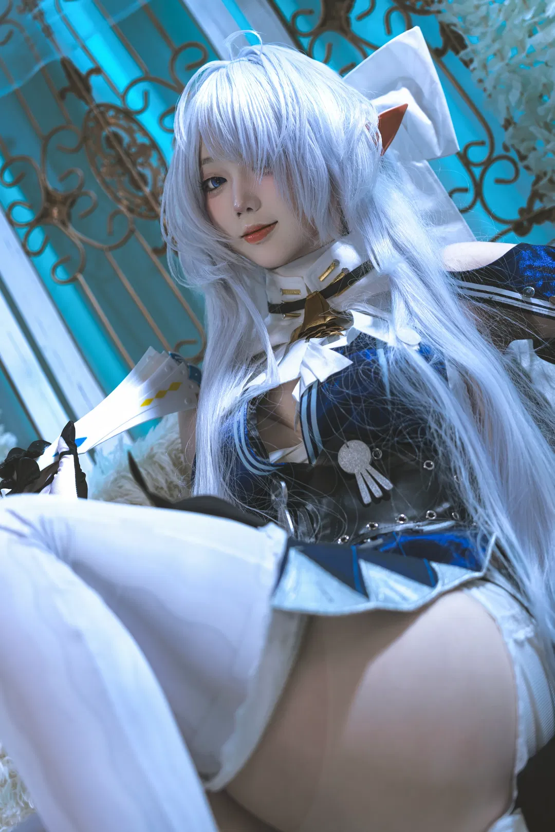 【維琳娜cos】絕區零的優雅與慵懶，白絲與摺扇的碰撞 - 第 2 張