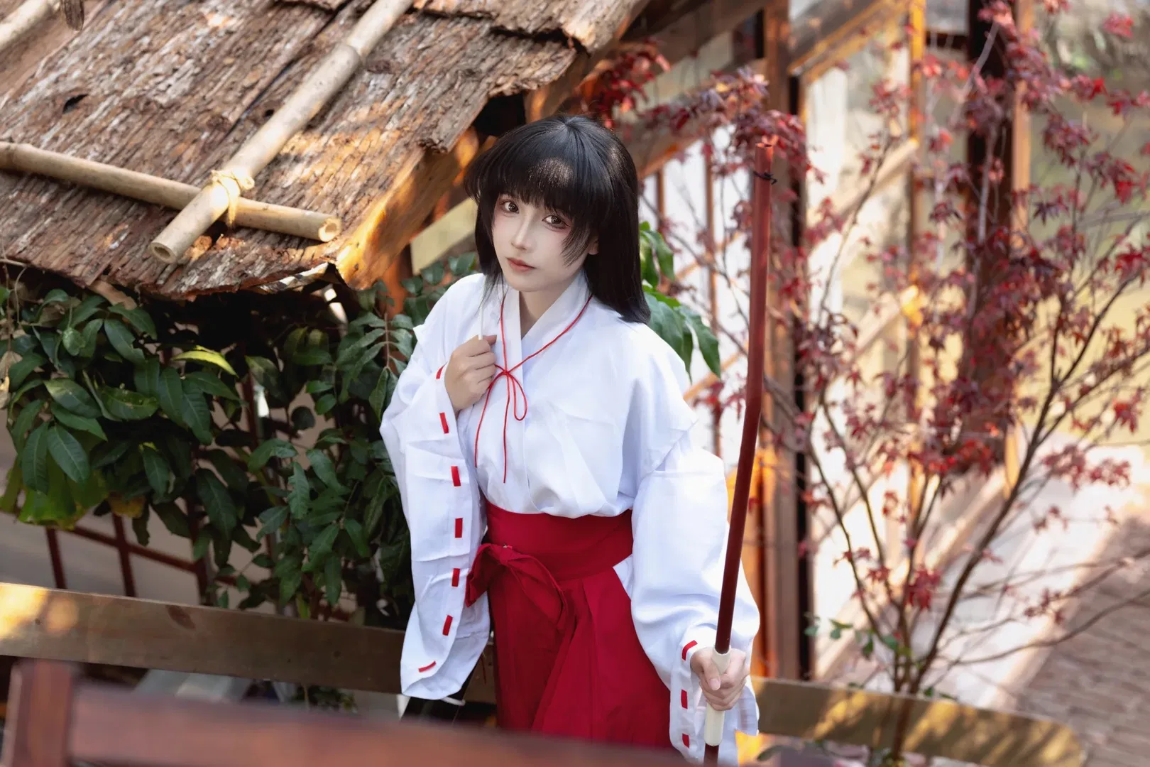 【桔梗cos】犬夜叉巫女服的溪谷行 - 第 2 張