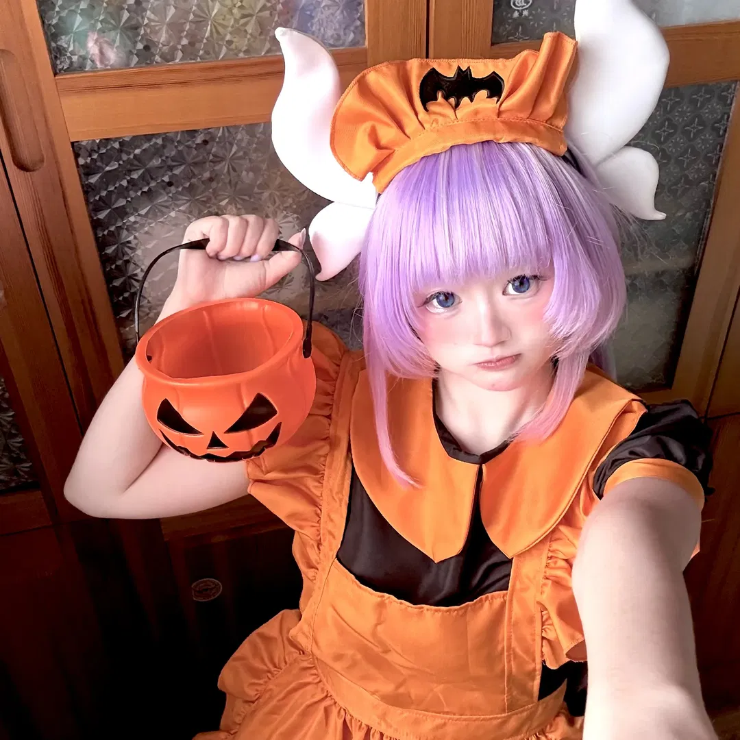 【康娜cos】小林家的龙女仆万圣节造型分享 - 第 2 张