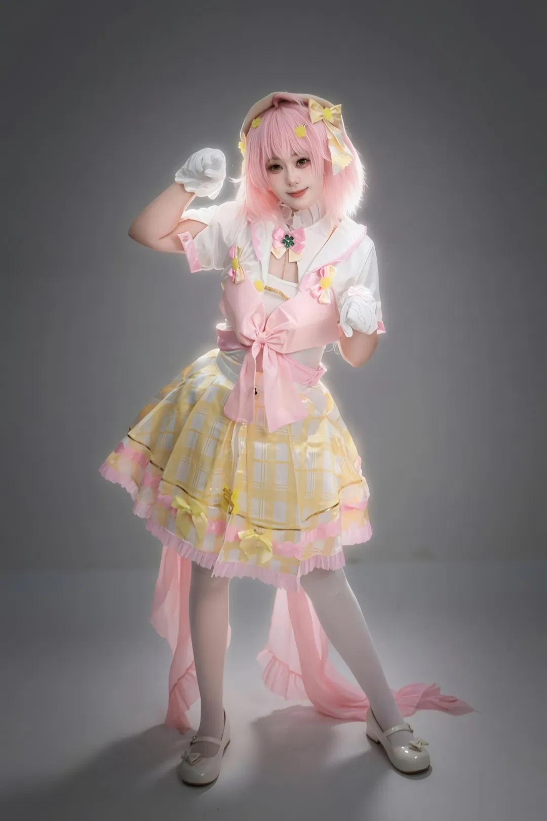 【永雏塔菲cos】粉色小偶像的棚拍打歌服分享 - 第 2 张