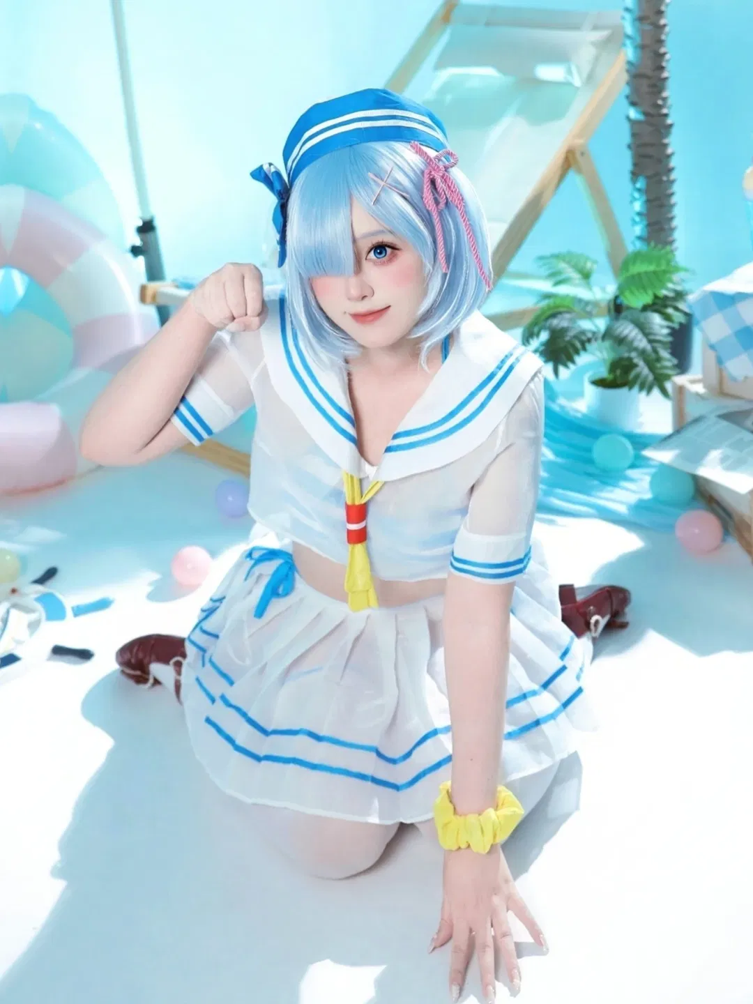 [Rem cosplay] Re:ZERO -Starting Life in Another World- Sea Salt Sailor Summer Limited Edition - Image 1
