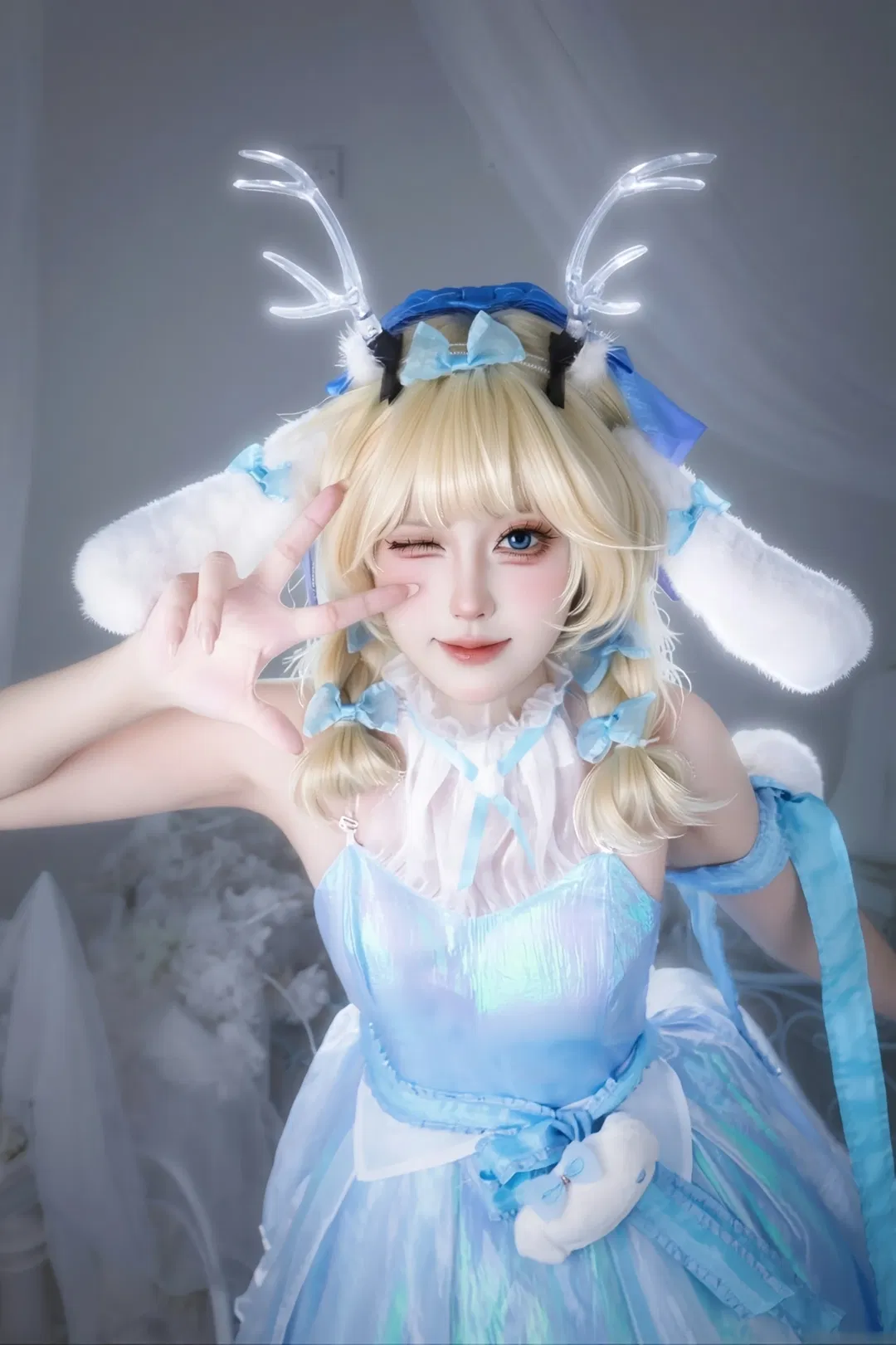 【瑶cos】王者荣耀大耳狗之梦，玉桂狗的治愈系梦幻联动 - 第 3 张