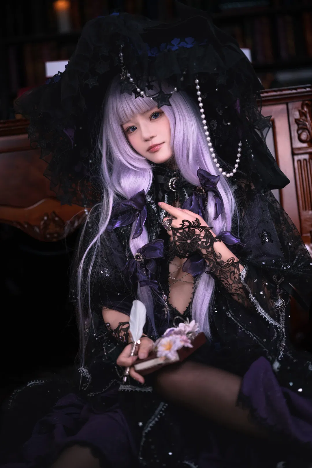 【帕秋莉cos】东方project 哥特图书馆里的暗黑魔法使 - 第 1 张