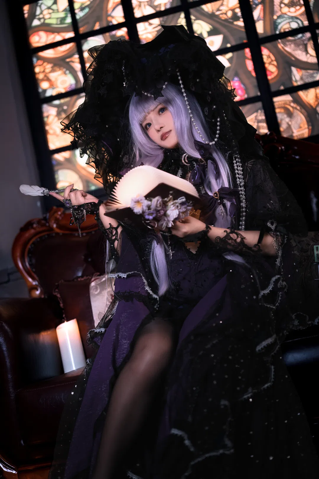 【帕秋莉cos】东方project 哥特图书馆里的暗黑魔法使 - 第 2 张