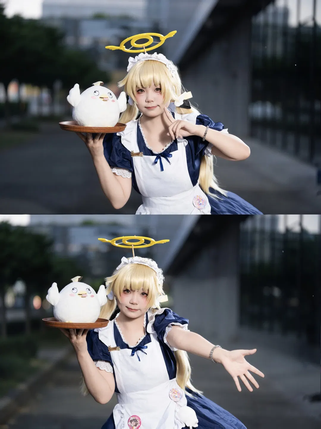 【日富美cos】蔚蓝档案天使女仆私设的漫展记录 - 第 2 张