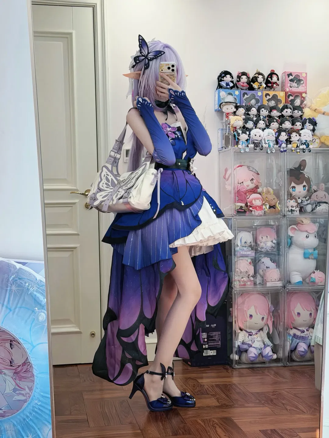 【遐蝶cos】崩壞星穹鐵道印象服，蝴蝶元素對鏡拍 - 第 1 張