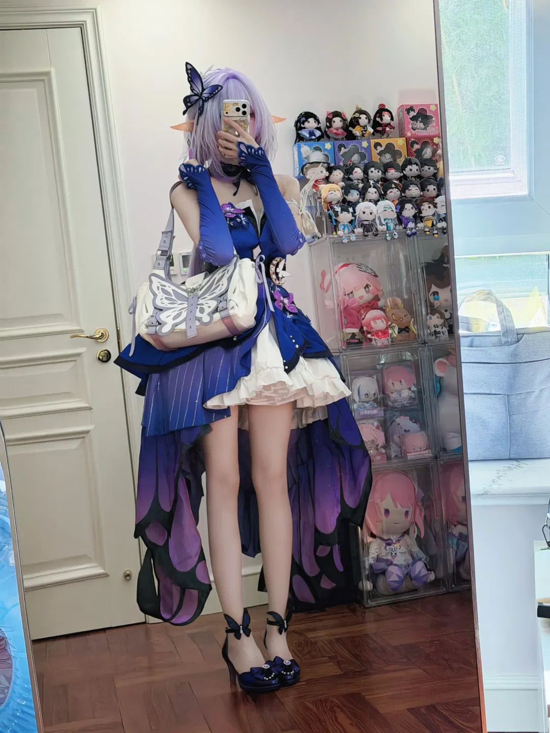 【遐蝶cos】崩坏星穹铁道印象服，蝴蝶元素对镜拍