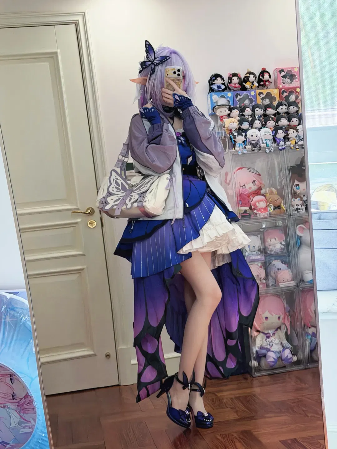 【遐蝶cos】崩壞星穹鐵道印象服，蝴蝶元素對鏡拍 - 第 3 張