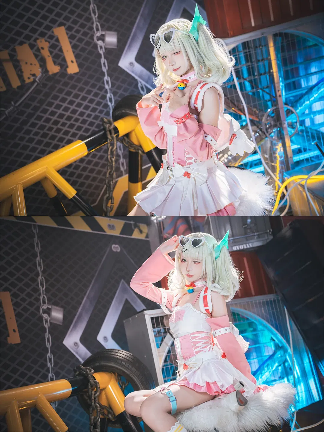 【千夏cos】绝区零的粉白机能风棚拍记录 - 第 1 张
