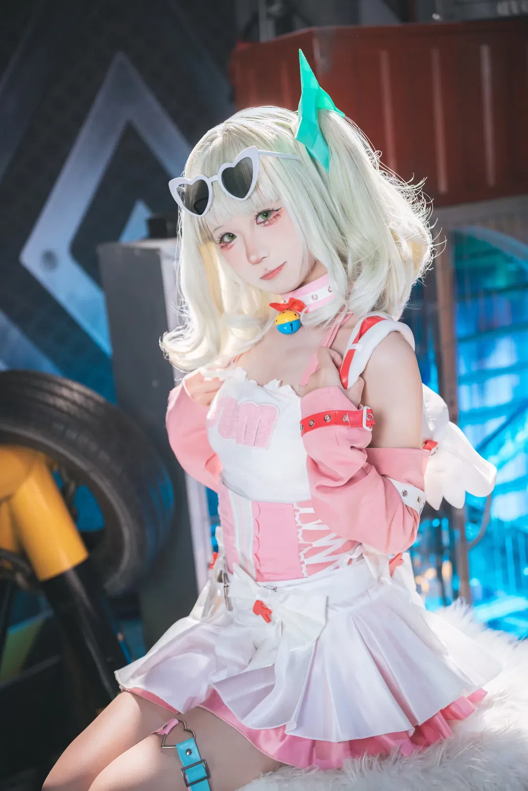 【千夏cos】绝区零的粉白机能风棚拍记录 - 第 6 张