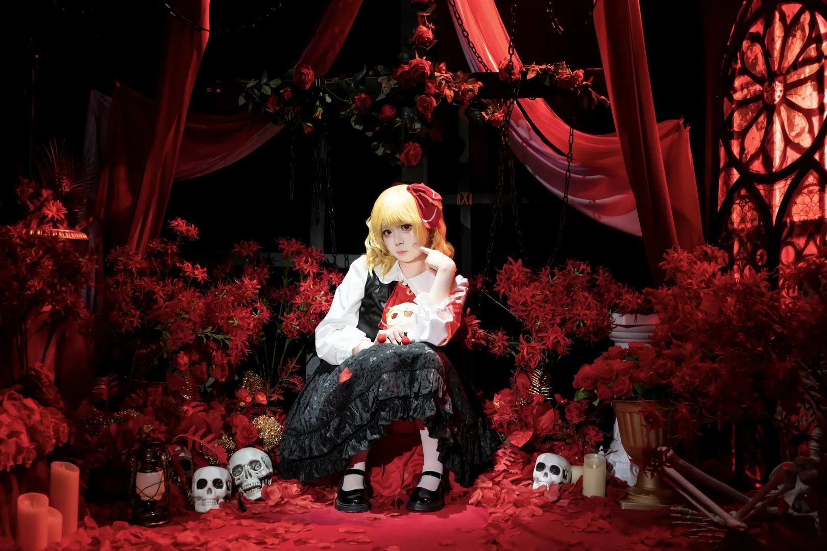 【露米婭cos】東方project暗黑哥特風正片 - 第 3 張
